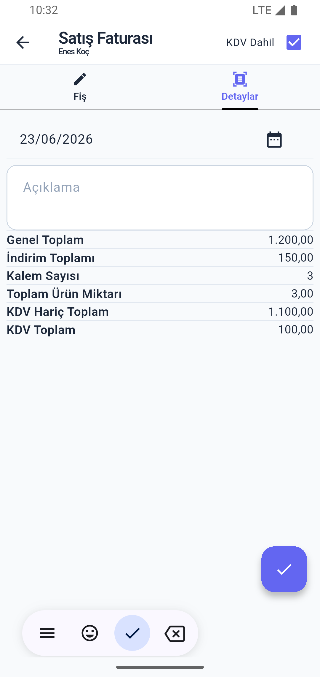 Arsis Yazılım — Fatura Özeti